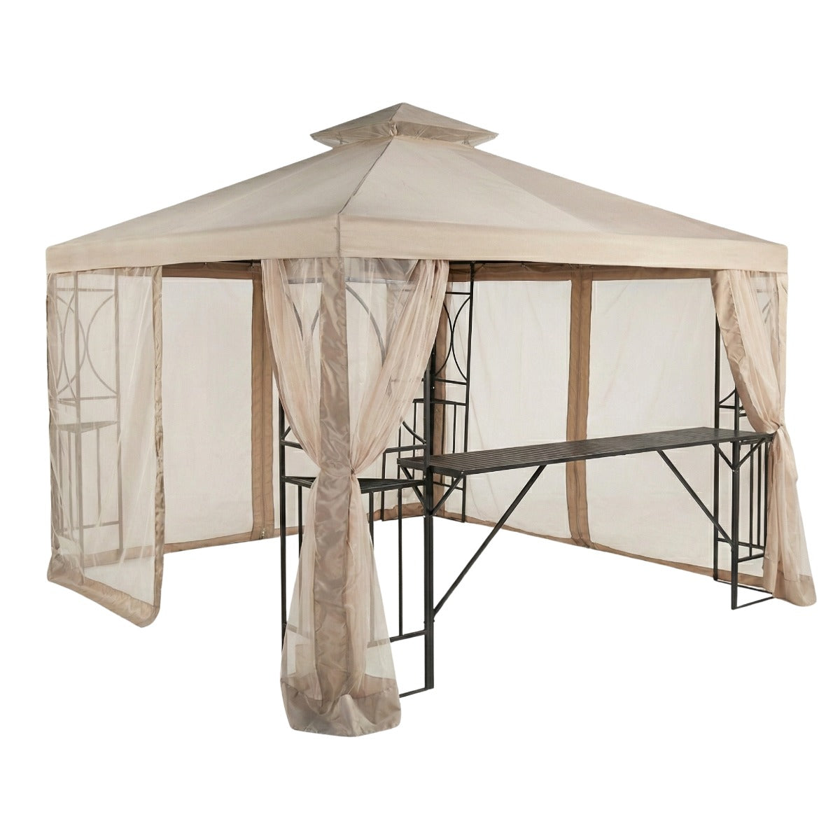 outdoor garden tent Replacement Canopy and Net for 10x10 Crescent Gaz