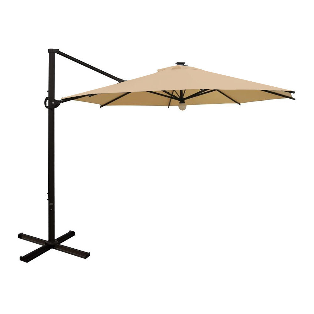 abba patio umbrella solar Replacement Canopy for Abba Patio 11' Round Solar Patio Umbrella – RipLock  350