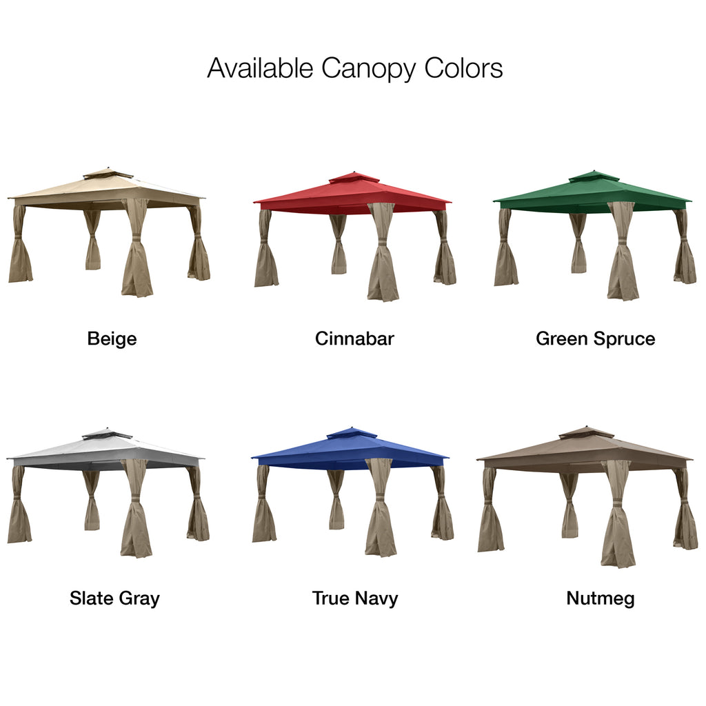 Replacement Canopy Allen and Roth Finial Gazebo - Riplock 350, Cinnabar
