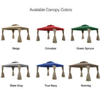 Replacement Canopy Allen and Roth Finial Gazebo - Riplock 350, Cinnabar