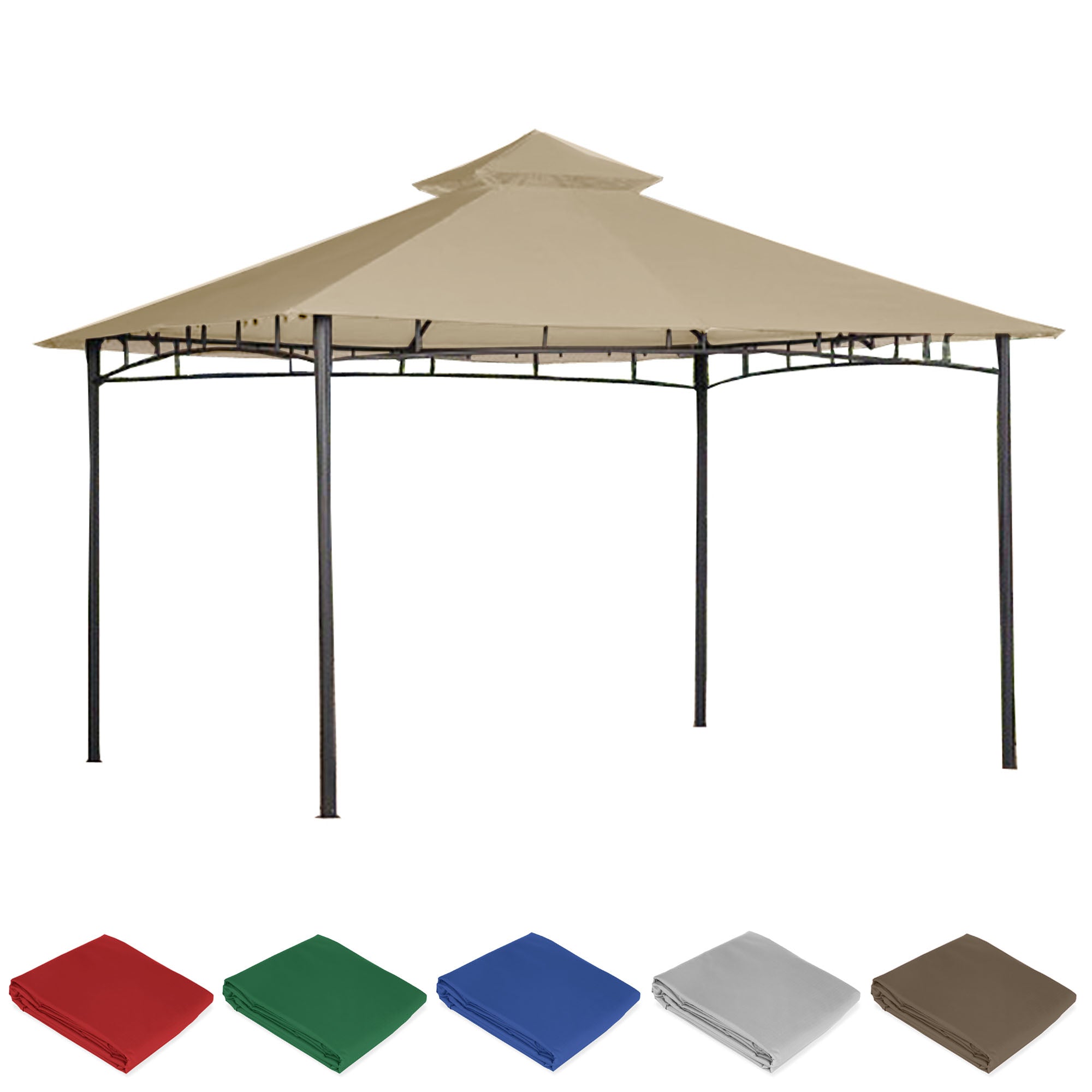 Roof Style House Gazebo Replacement Canopy