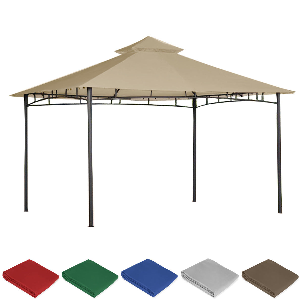 Roof Style House Gazebo Replacement Canopy
