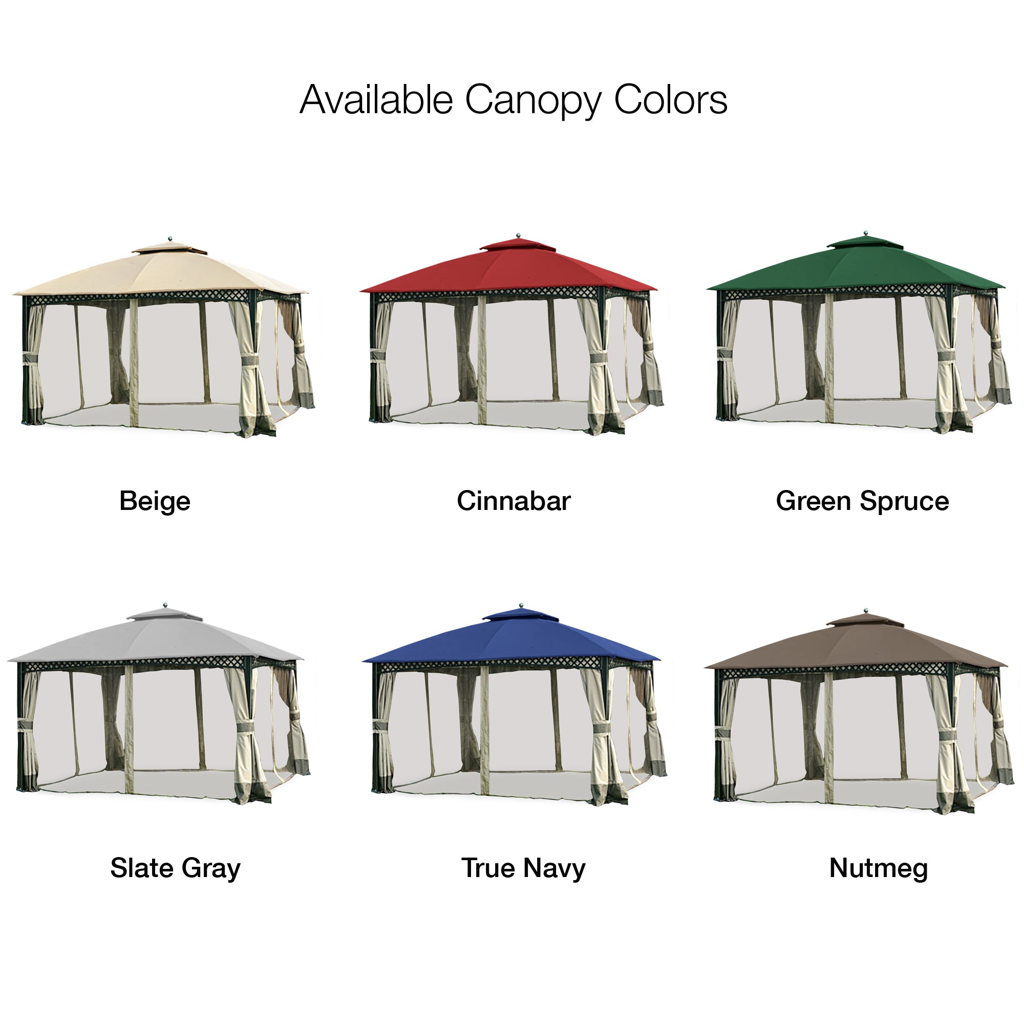 Replacement Canopy for Windsor Dome L-GZ717PST-C, A111001701 10' x 12' Gazebo
