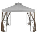 Replacement Canopy for Callaway Gazebo - Riplock 350, Slate Gray