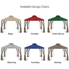 Replacement Canopy for Callaway Gazebo - Riplock 350, Slate Gray
