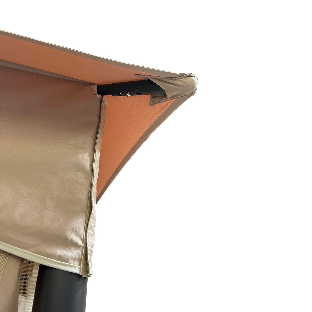 Replacement Canopy for A101012201, A101012202, A101012200 Zanker Gazebo - Riplock 350 - Slate Gray