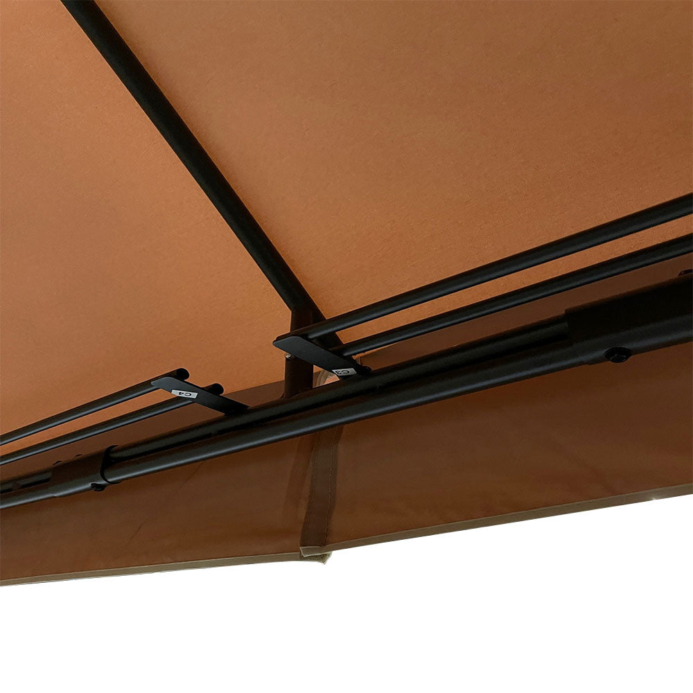 Replacement Canopy for A101012201, A101012202, A101012200 Zanker Gazebo - Riplock 350 - Slate Gray
