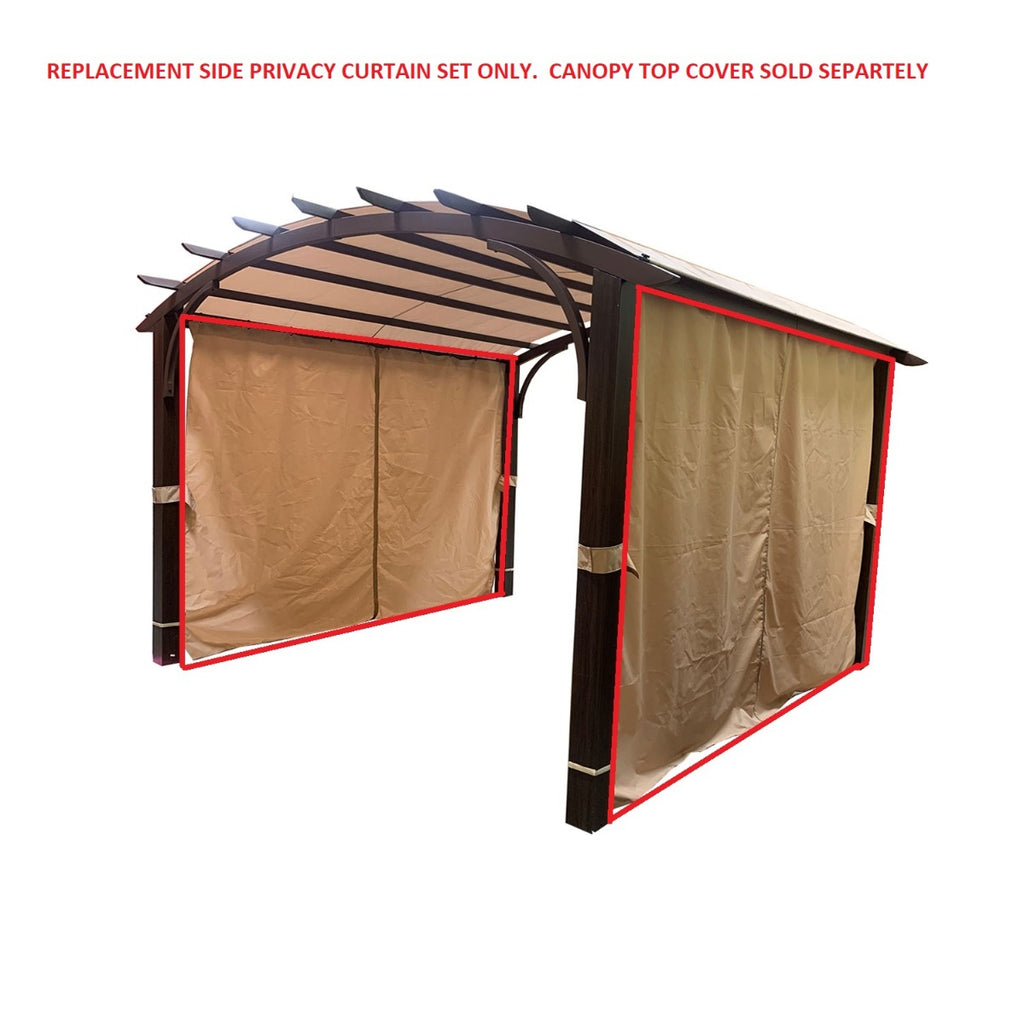 Replacement Privacy Curtain Set for TPPER9117, TPPER9117A AR Freestanding Pergola