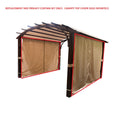 Replacement Privacy Curtain Set for TPPER9117, TPPER9117A AR Freestanding Pergola