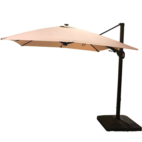 Garden Winds Replacement Canopy Top Cover for 10ft Square Solar Umbrella - 1900783