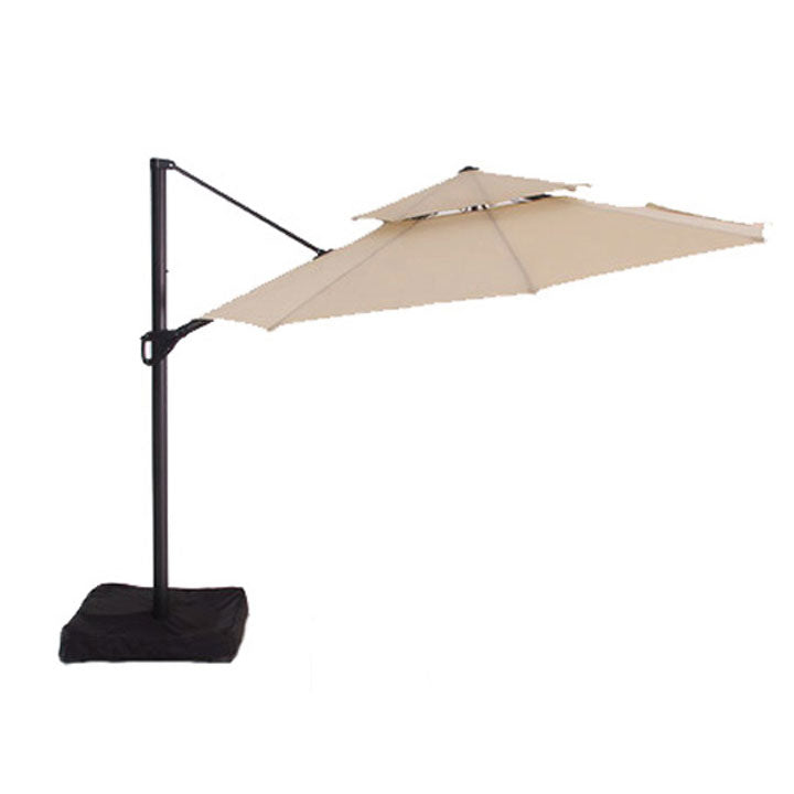 cantilever patio umbrella bjs Mojia with Cross Base and Cover Included Our cantilever outdoor umbrella combines the courtyard and outdoor dining table into a cool and comfortable space JEAREY 10 ft. Cantilever Hanging