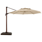Replacement Canopy for Wood Grain Frame Umbrella - Riplock 350 - Beige