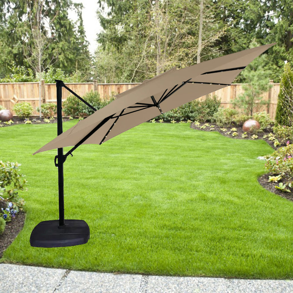 Replacement Canopy for Simply Shade Two Tiered Square Solar Umbrella - AG45RLDT2-30S-LS -Riplock 500