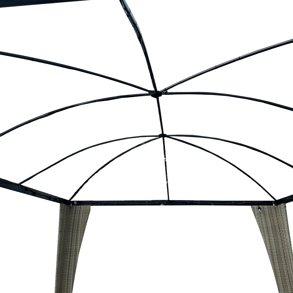 Replacement Canopy for Wicker Woven Curved Top Gazebo - Riplock 350