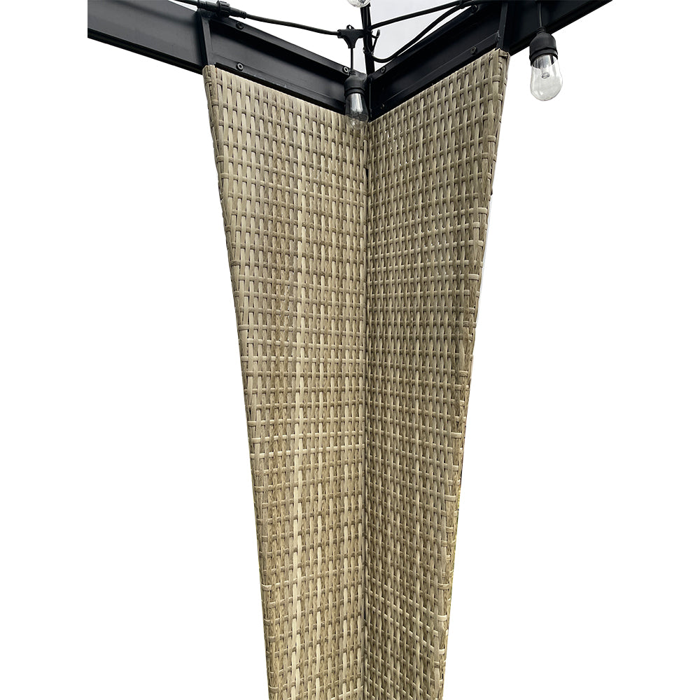 Replacement Canopy for Wicker Woven Curved Top Gazebo - Riplock 350