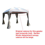Replacement Canopy for BC Burgundy Dome Gazebo - Riplock