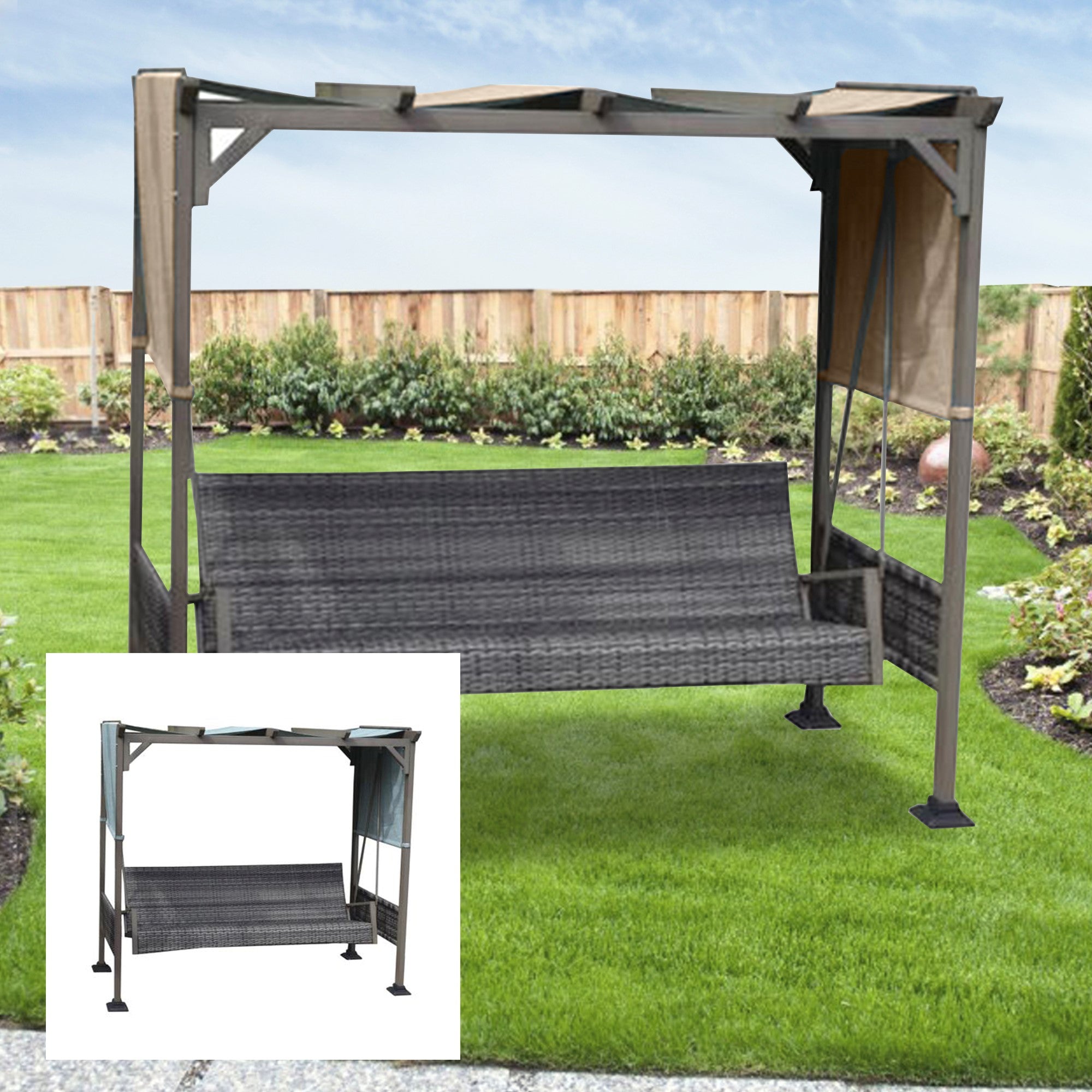 Replacement Canopy for Windon Pergola Swing - Riplock 350