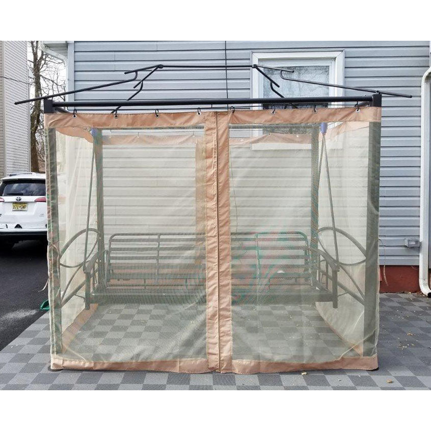 Replacement Canopy and Netting Set for CTS Gazebo Swing