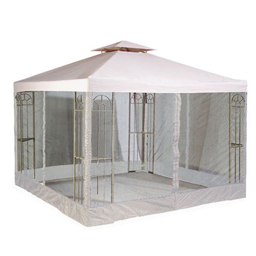 10 X 10 Universal Replacement Canopy 2-Tiered w Net - RipLock 350