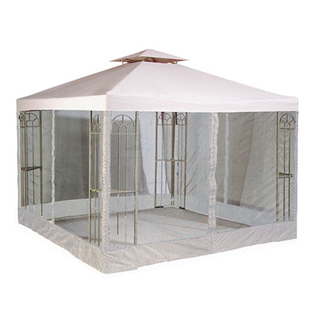 10 X 10 Universal Replacement Canopy 2-Tiered w Net - RipLock 350