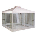 10 X 10 Universal Replacement Canopy 2-Tiered w Net - RipLock 350