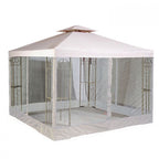 12 x 12 Universal Replacement Canopy and Netting Set (Two-Tiered) - Riplock 350