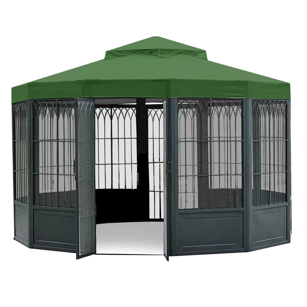 Sunhouse Gazebo Replacement Canopy - Riplock 350, Green Spruce