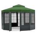 Sunhouse Gazebo Replacement Canopy - Riplock 350, Green Spruce