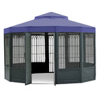 Sunhouse Gazebo Replacement Canopy - Riplock 350, True Navy