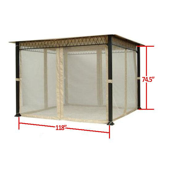 Universal 10 x 10 Mosquito Netting Set