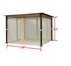 Universal 10 x 10 Mosquito Netting Set