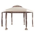 Replacement Canopy for Messner Isle Hexagon Gazebo - Riplock 350