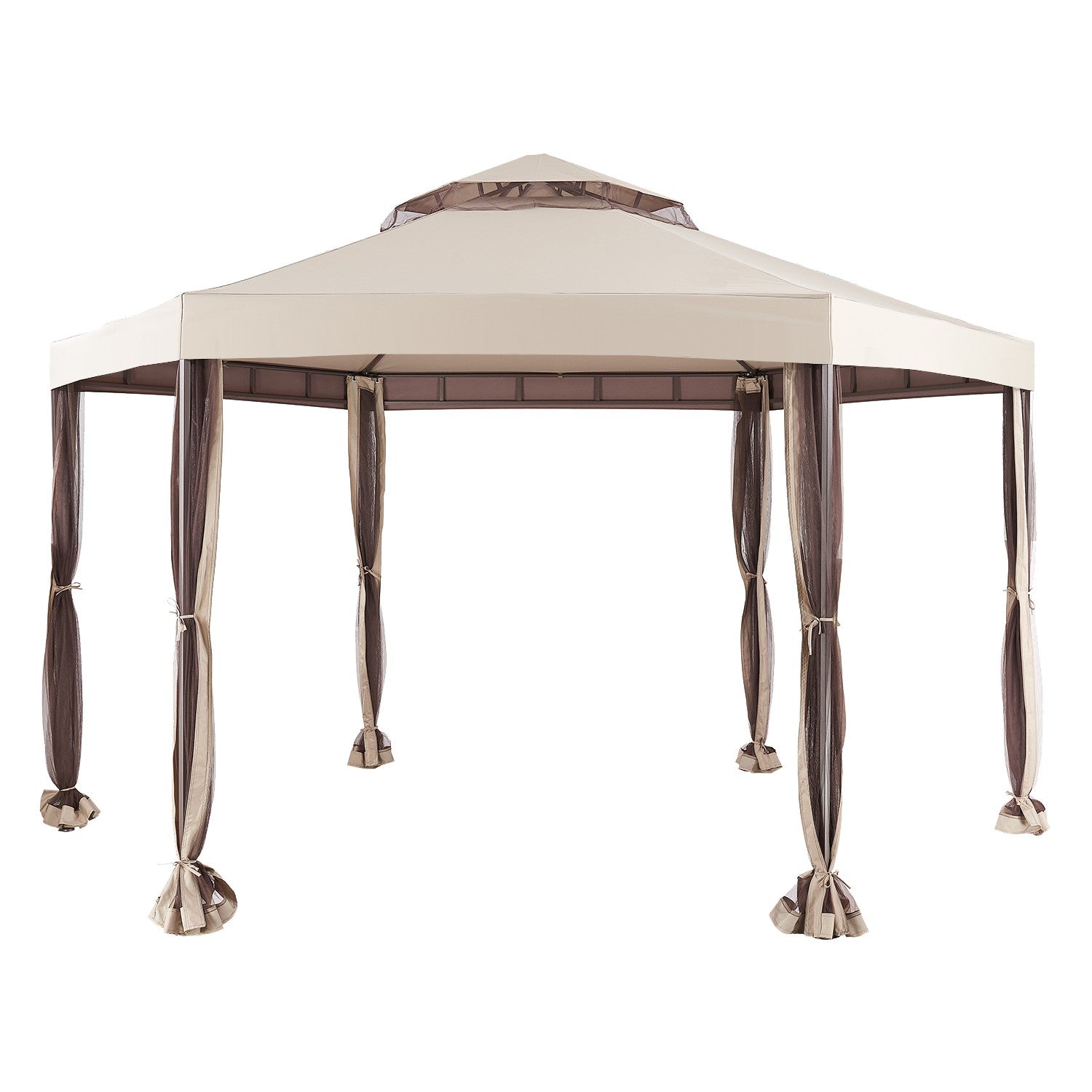 Replacement Canopy for Messner Isle Hexagon Gazebo - Riplock 350