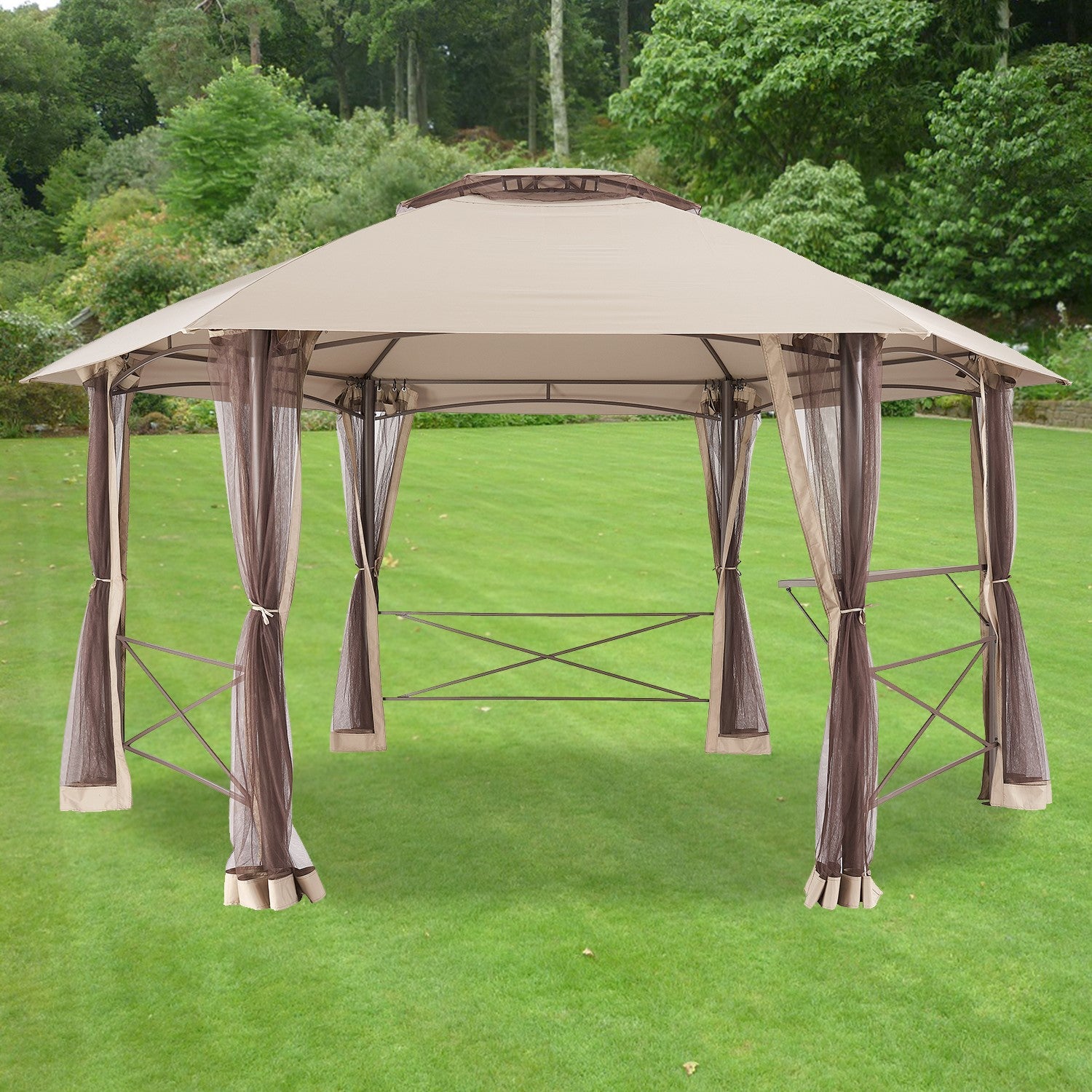 Replacement Canopy for Hemlock Hexagon Gazebo - Riplock 350