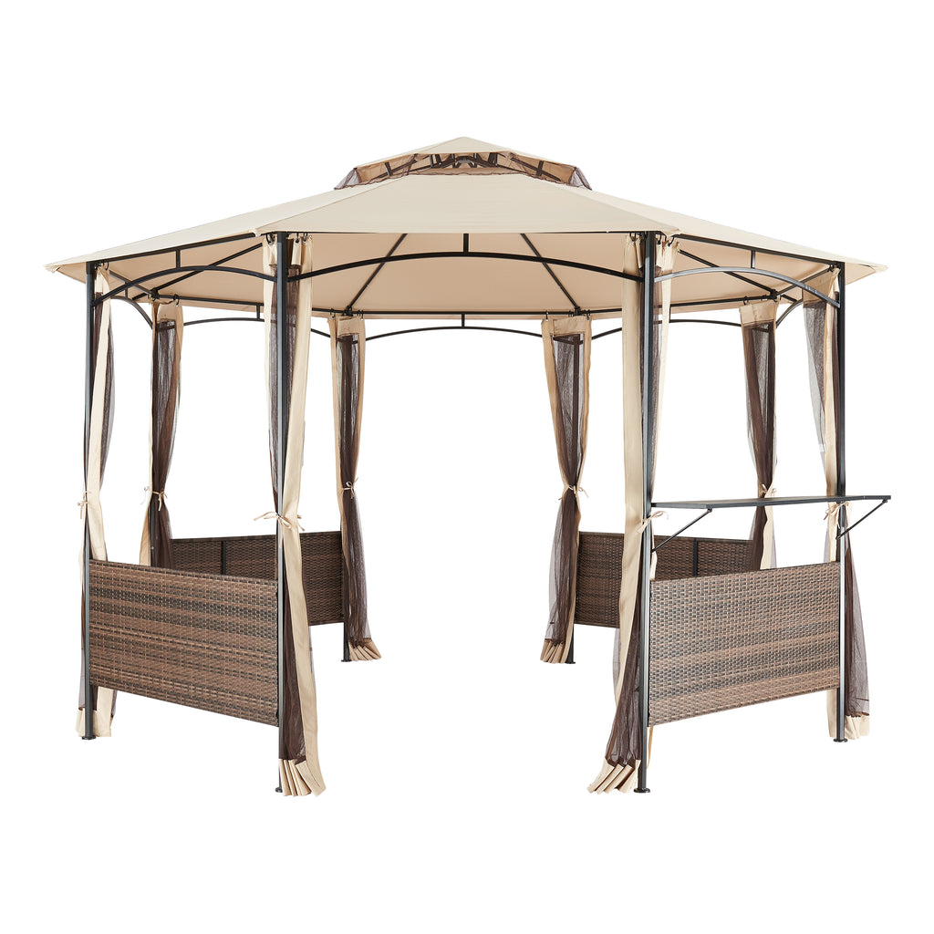 Replacement Canopy for Flora Hexagon Gazebo - Riplock 350