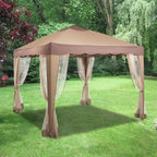 10x10 Portable Gazebo Replacement Canopy and Net - RipLock