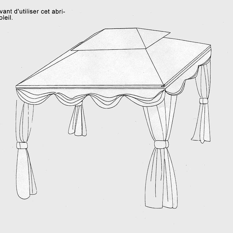 Costco Home Casual 10x12 Draped Replacement Canopy and Netting
