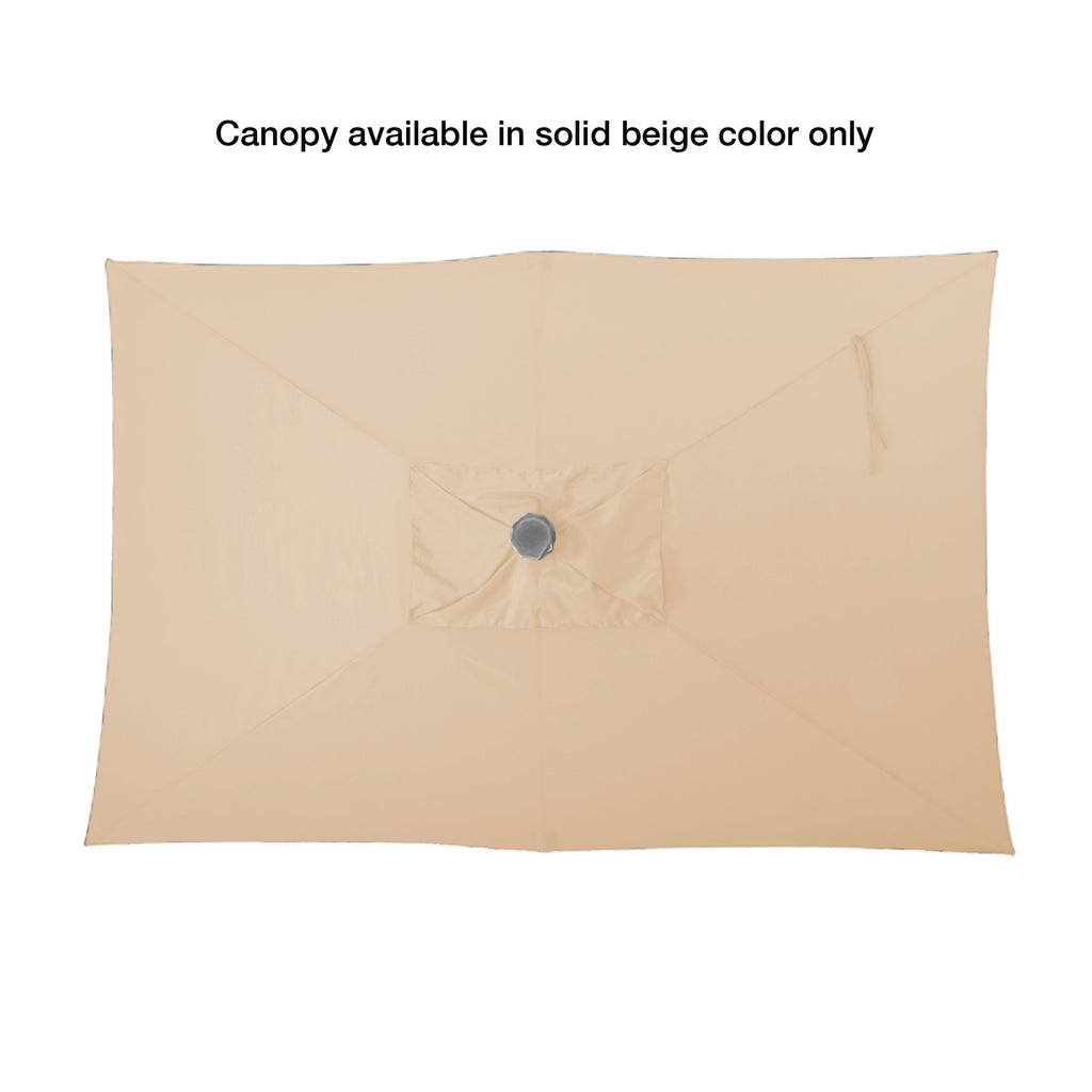 Replacement Canopy for PreLit Solar Rectangular Umbrella