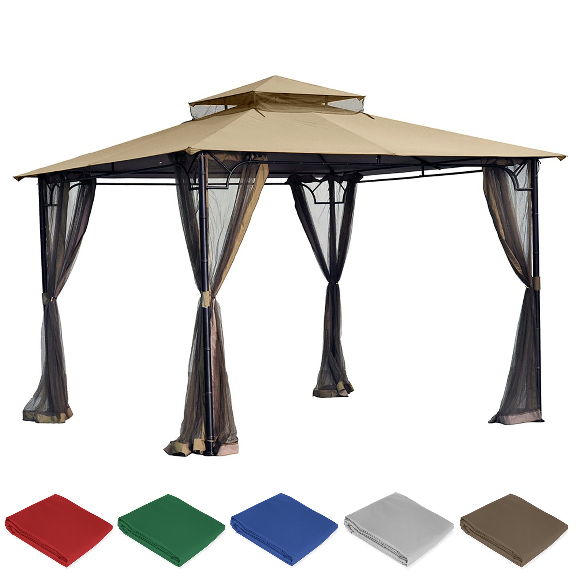 Bamboo Look Gazebo Replacement Canopy