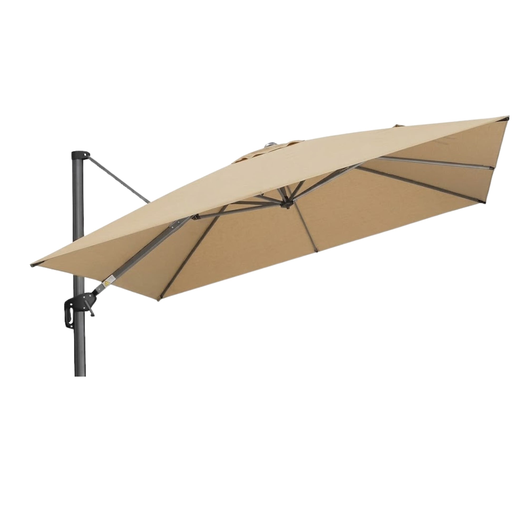 Replacement Canopy for Purple Leaf ZY04XHS10-GY 10' Square Umbrella - Beige, RipLock 350