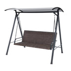 Replacement Canopy for Backyard Creations HRVS498M, 2721852 Deluxe Wicker Swing - Slate Gray, RipLock 350