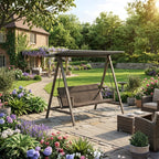 Replacement Canopy for Member’s Mark 990420324 Swing - Slate Gray, RipLock 350