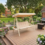 Replacement Canopy for Red Shed ZX2612 3 Person Swing - Beige, RipLock 350