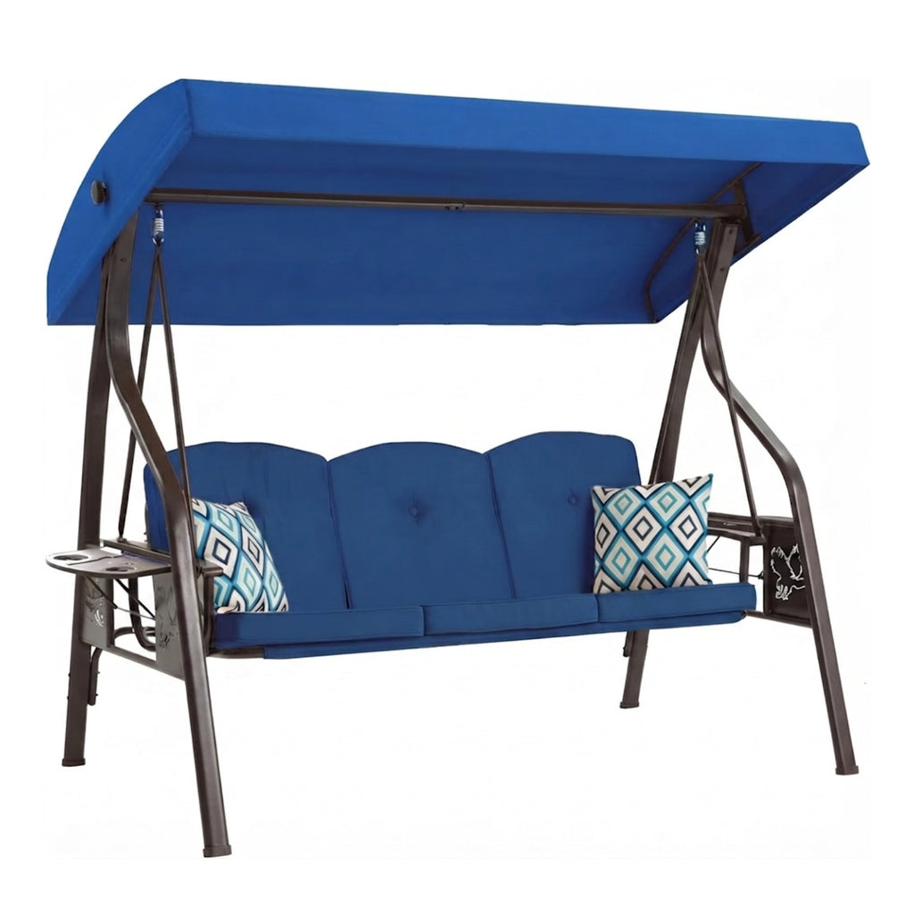 Replacement Canopy for ZZW 3 Seat Eagle Swing - Blue, RipLock 350