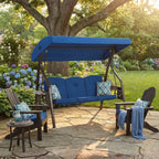 Replacement Canopy for ZZW 3 Seat Eagle Swing - Blue, RipLock 350