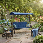 Replacement Canopy for ZZW Curved 3 Seat Eagle Sling Swing - Blue, RipLock 350