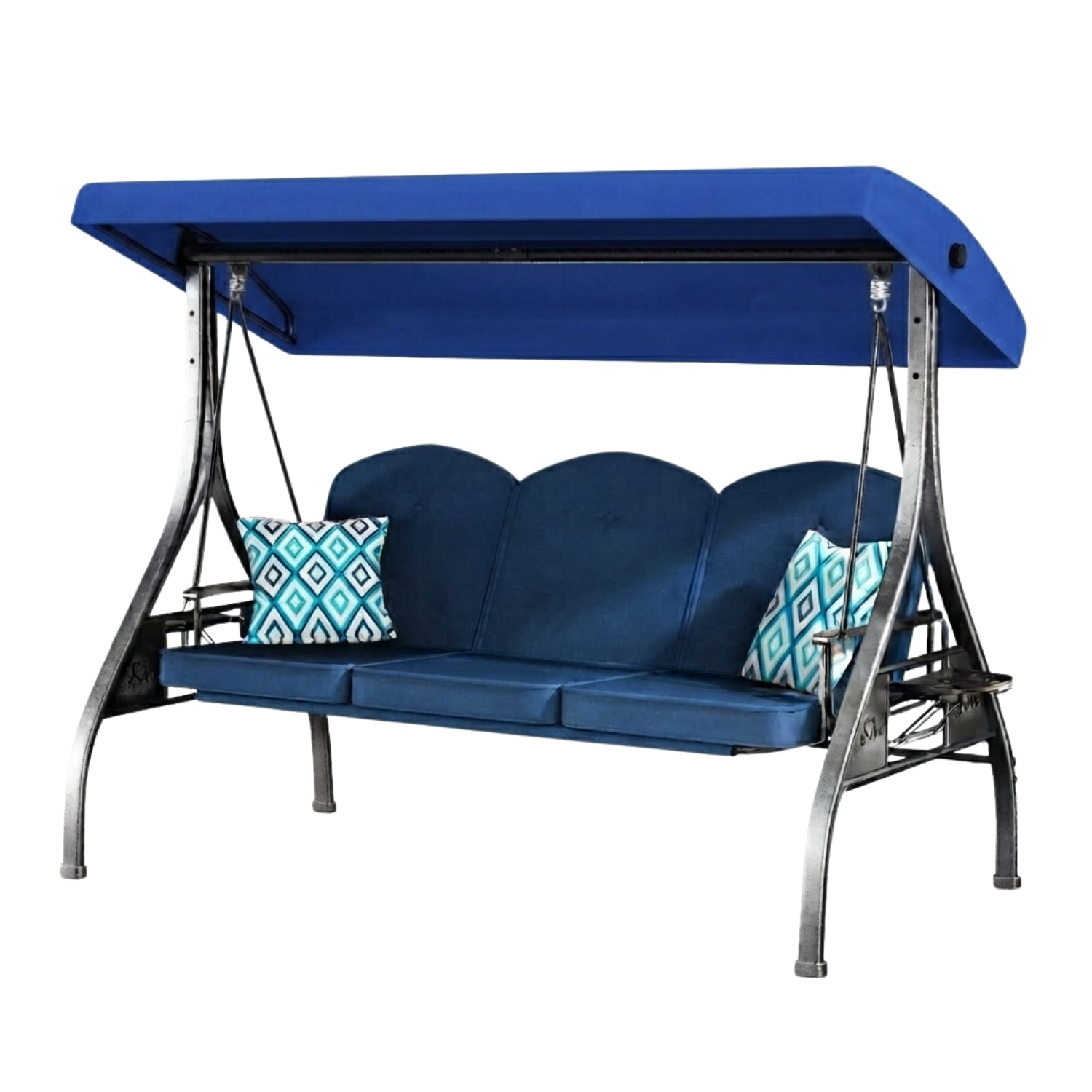 Replacement Canopy for ZZW Love 3 Seat Swing - Blue, RipLock 350
