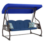 Replacement Canopy for ZZW 3 Seat Curved Leg Swing - Blue, RipLock 350