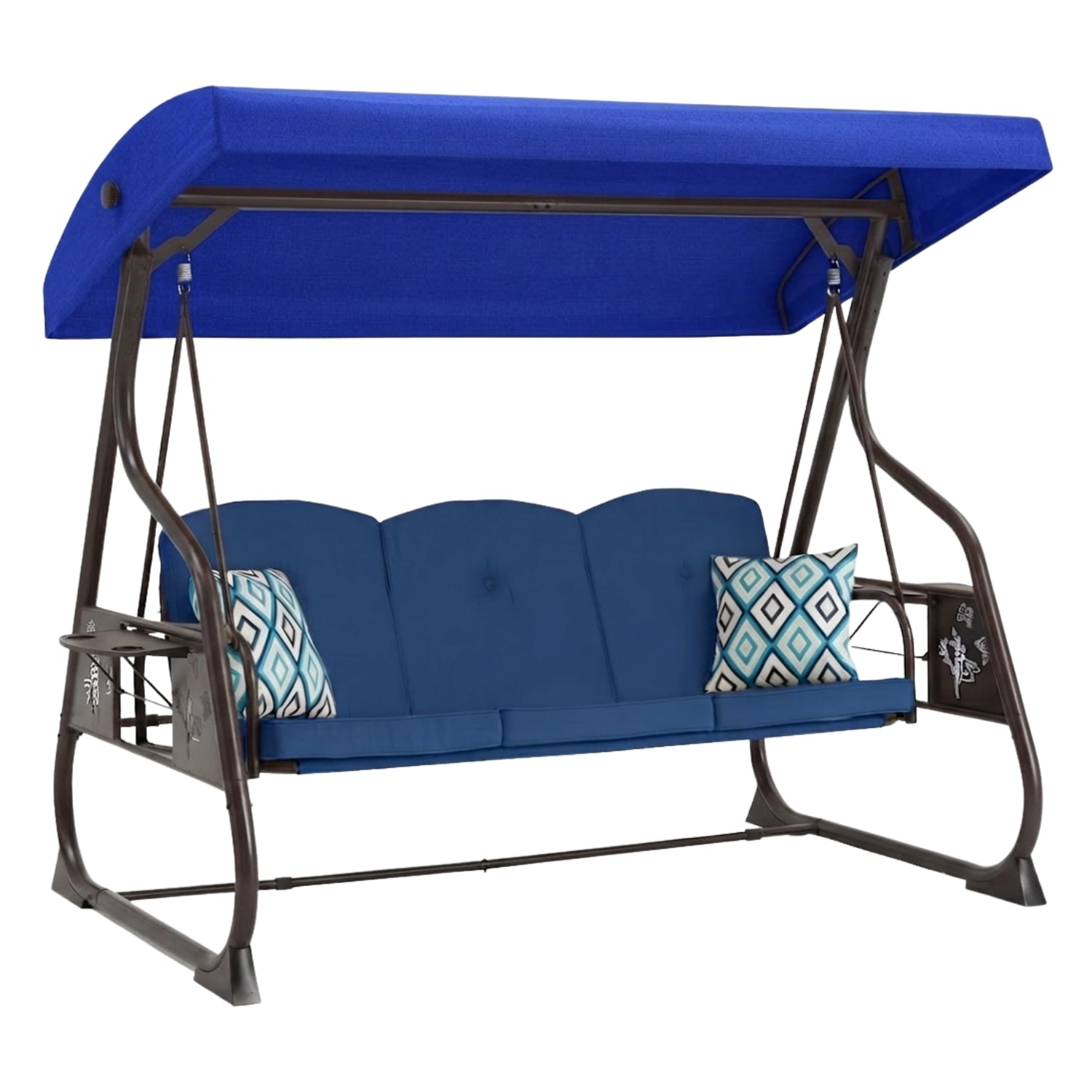 Replacement Canopy for ZZW 3 Seat Curved Leg Swing - Blue, RipLock 350