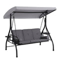 Replacement Canopy for Grepatio 3 Person Swing - Slate Gray, RipLock 350
